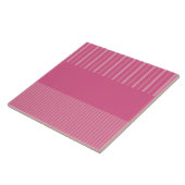 Carreau Rayures Colour Pop - Rose (Côté)