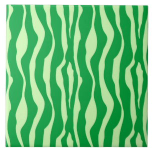 Carreau Rayures de zèbre - Nuances de vert citron