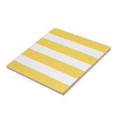 Carreau Rayures jaunes de chaise longue (Côté)