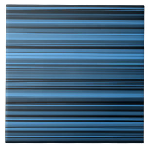 Carreau Rayures Noir Bleu