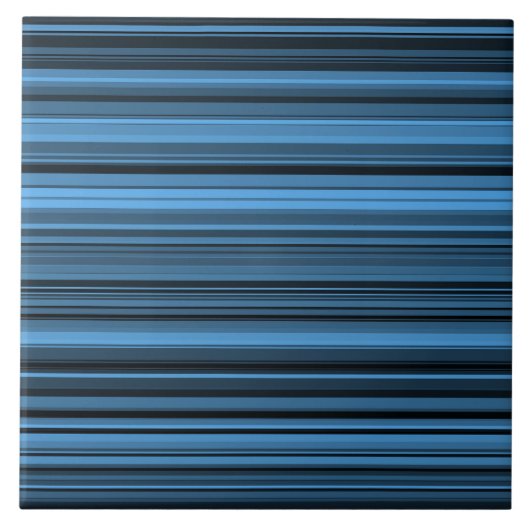 Carreau Rayures Noir Bleu (Devant)
