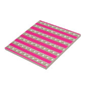 Carreau Rayures Rose Chaud, Rayures, Motif Rayé, Lignes (Côté)