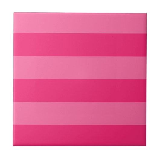 Carreau Rayures rose pâle et rose chaud (Devant)