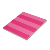 Carreau Rayures rose pâle et rose chaud (Côté)