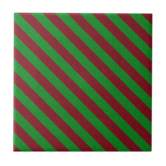 Carreau Rayures rouges et vertes pailletées (Devant)