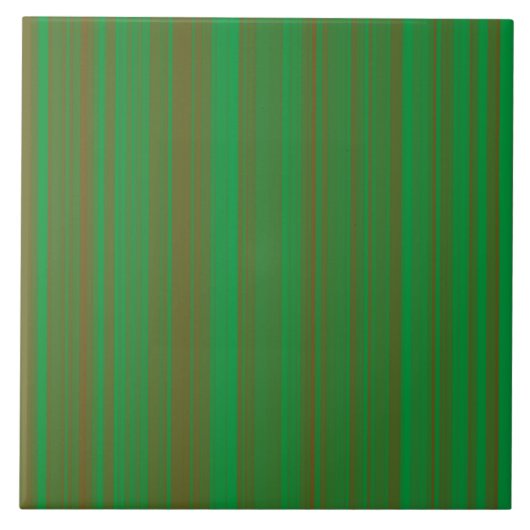 Carreau Rayures Vert Marron (Devant)