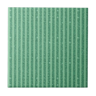 Carreau Rayures verticales de style pailleté vert jade cla