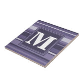 Carreau Rayures violettes de cuir monogramme (Côté)