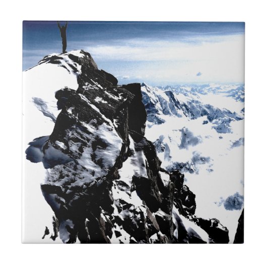 Carreau Réalisation de l'alpiniste hiver de neige (Devant)