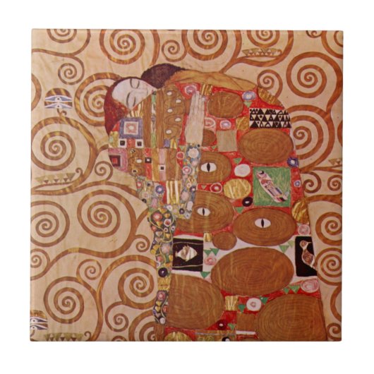 Carreau Réalisation par Gustav Klimt, Art Nouveau Vintage (Devant)