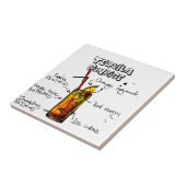 Carreau Recette de cocktail de lever de soleil de tequila (Côté)