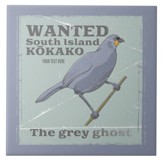 Carreau Recherché South Island Kokako (Devant)