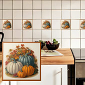 Carreau Récolte de citrouilles