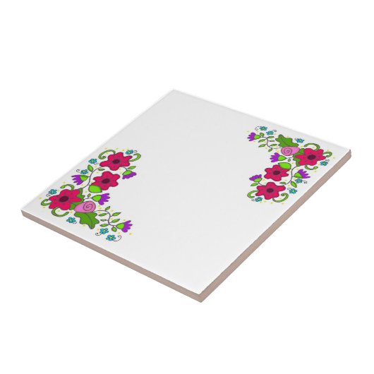 Carreau RÉCOMPENSE de tba - art populaire floral ukrainien (Côté)