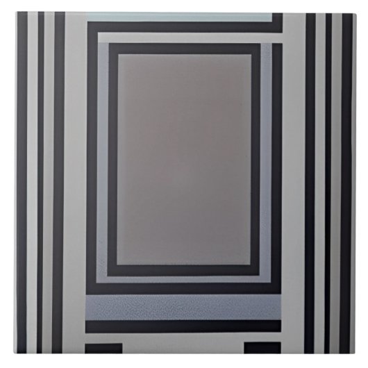 Carreau Rectangle interversible de conception géométrique (Devant)