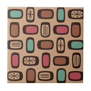 Carreau Rectangles arrondies du MCM du milieu du siècle Co