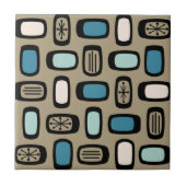 Carreau Rectangles arrondies MCM du milieu du siècle Gold  (Devant)