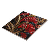 Carreau Red and Gold Art Deco (Côté)