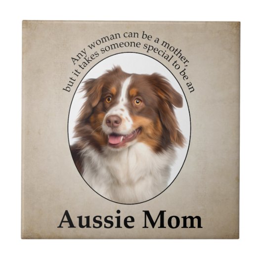 Carreau Red Australian Shepherd Mom (Devant)