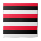 Carreau Red, black and white stripes (Devant)