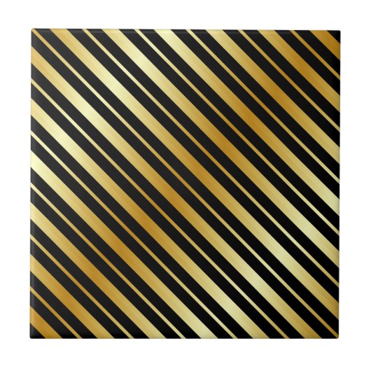 Carreau Red Gold Black Diagonal Stripes (Devant)