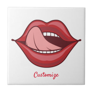 Carreau Red Lips Open Mouth Thunder_Cove