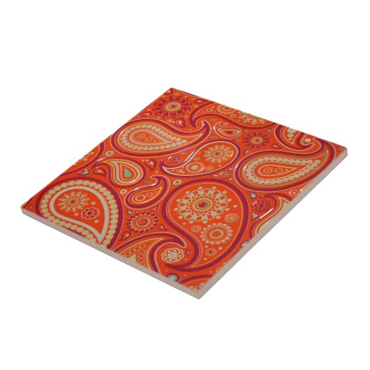 Carreau Red Paisley (Côté)