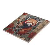 Carreau Red Panda Elegant William Morris Inspiré Floral (Côté)