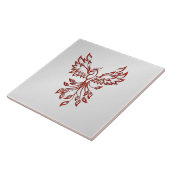 Carreau Red Phoenix se lève Silver (Côté)