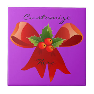 Carreau Red Ribbon Holly Thunder_Cove