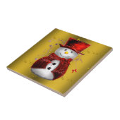 Carreau Red Snowmen en or (Côté)