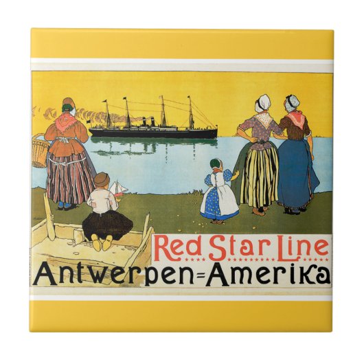 Carreau Red Star Line ~ Antwerpen-Amerika (Devant)