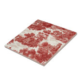 Carreau Red Toile Countryside Scene (8) (Côté)