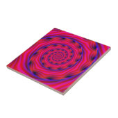 Carreau Red Violet and Blue Spiral (Côté)