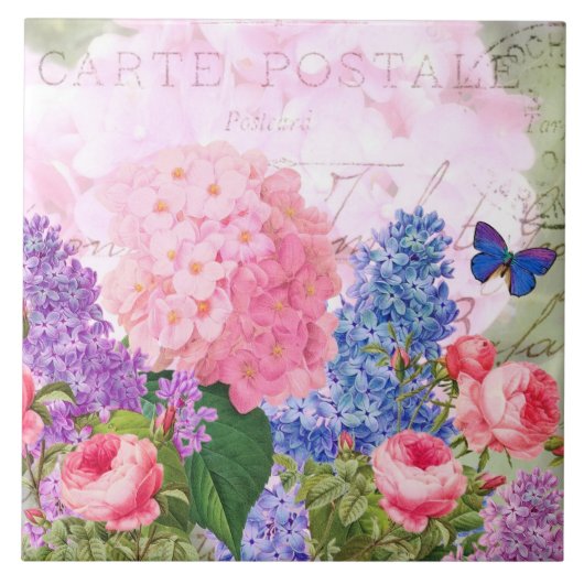 Carreau Redoute Flower Collage French Accent Carrelage en (Devant)