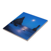 Carreau Reflet du lever de lune sur l'océan et les stacks  (Côté)