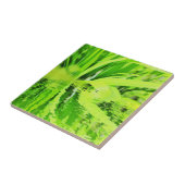 Carreau Réflexion d'herbe verte brillante (Côté)