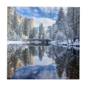 Carreau Réflexion d'hiver chez Yosemite