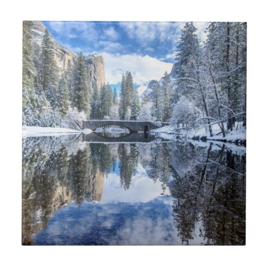 Carreau Réflexion d'hiver chez Yosemite (Devant)