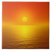 Carreau Réflexion du coucher de soleil (Devant)