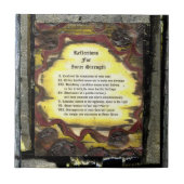 Carreau Réflexions Pour La Force Intérieure (Devant)