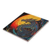 Carreau Regal Dragon sous la Pleine lune Carrelage en céra (Côté)