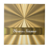 Carreau Regard métallique d'or (Devant)