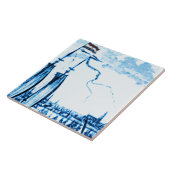 Carreau Regard vintage B3 de Delftware de bateaux (Côté)