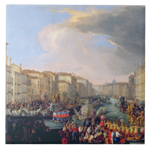 Carreau Régate tenue en l'honneur de Frederick VI du