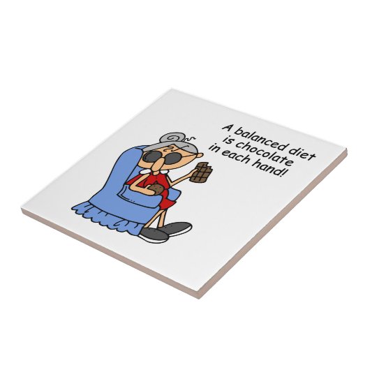 Carreau Régime équilibré de chocolat (Côté)