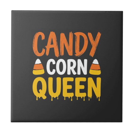 Carreau Reine Candy Corn Graphique Halloween_1 (Devant)