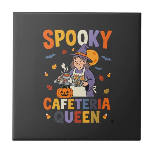 Carreau Reine de la cantine d'Halloween (Devant)