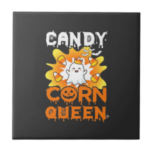 Carreau Reine de maïs de bonbon Halloween Chauves-souris f