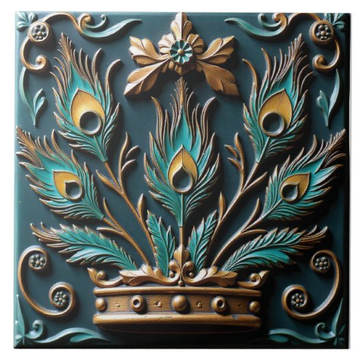 Carreau Reine Peacock (Devant)